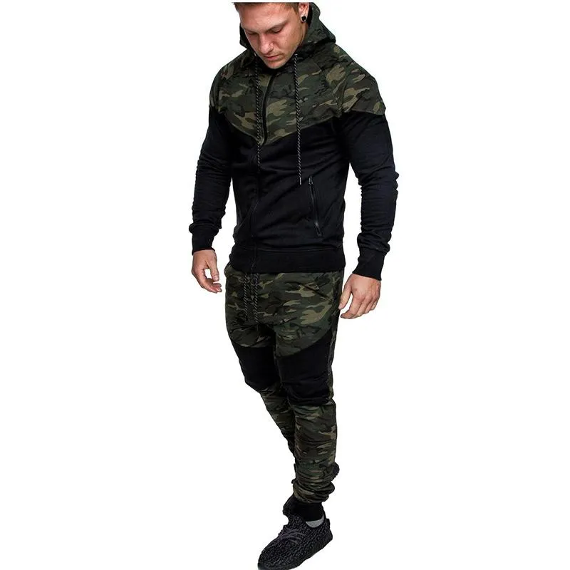 West Louis™ Camouflage Hoodie Suit