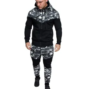 West Louis™ Camouflage Hoodie Suit