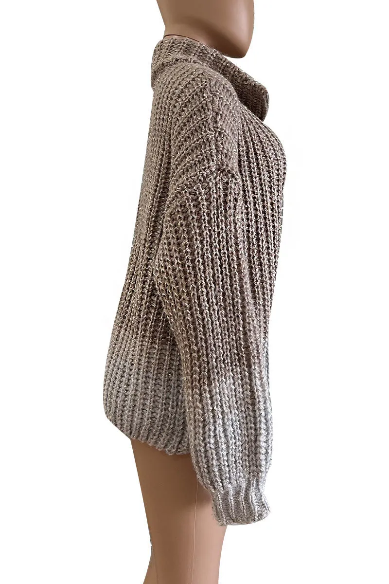 WH0135 Sequins Knitted Jacket