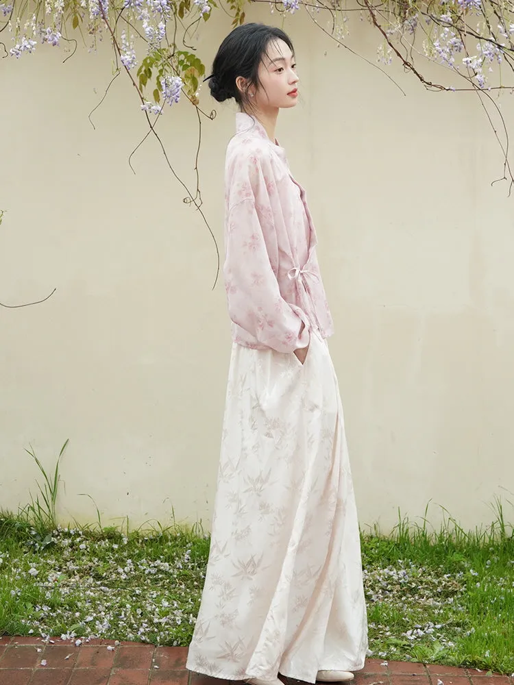 Whispering Blossom Hanfu Set