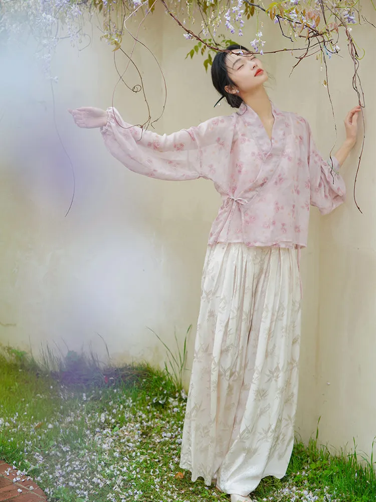 Whispering Blossom Hanfu Set