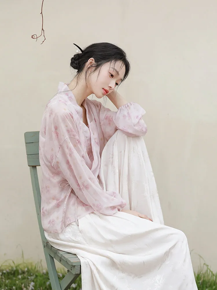 Whispering Blossom Hanfu Set