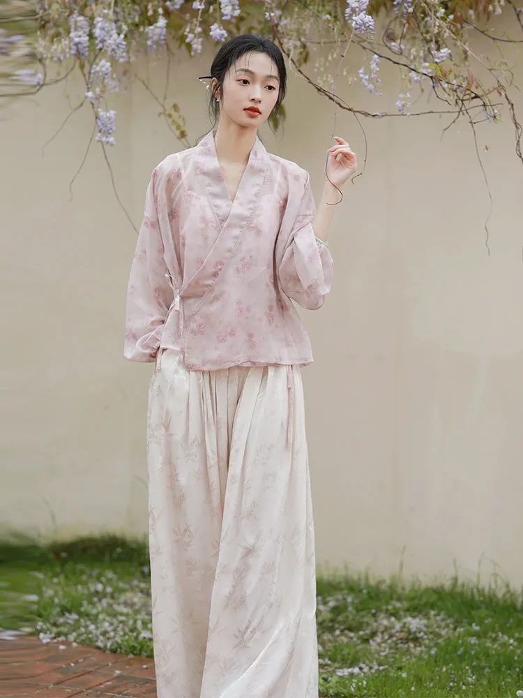 Whispering Blossom Hanfu Set
