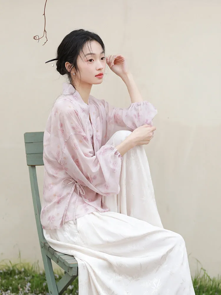Whispering Blossom Hanfu Set