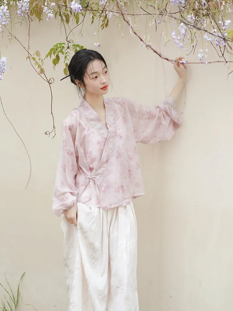 Whispering Blossom Hanfu Set