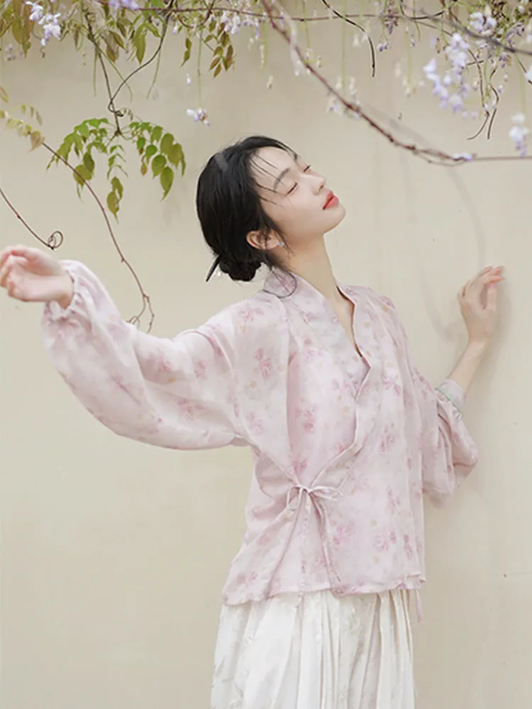 Whispering Blossom Hanfu Set
