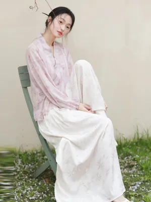 Whispering Blossom Hanfu Set