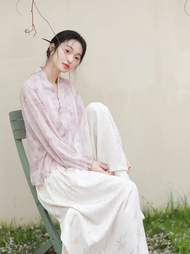 Whispering Blossom Hanfu Set