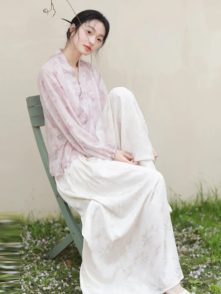 Whispering Blossom Hanfu Set