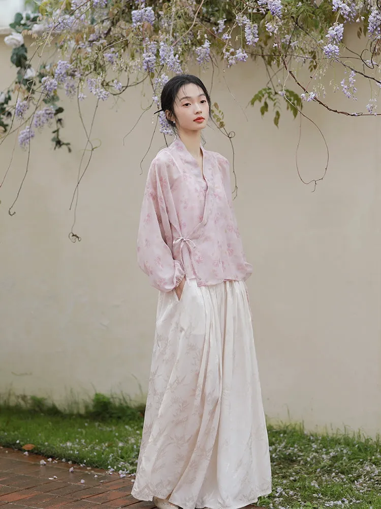 Whispering Blossom Hanfu Set