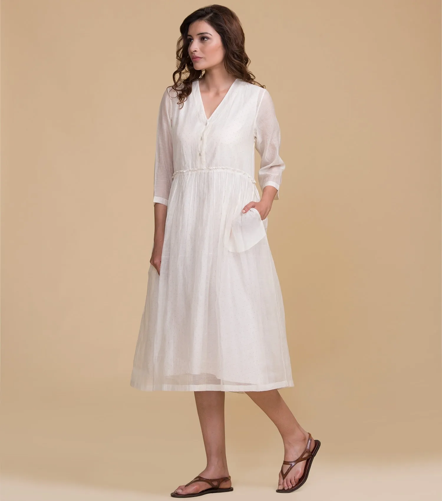 White cotton dress