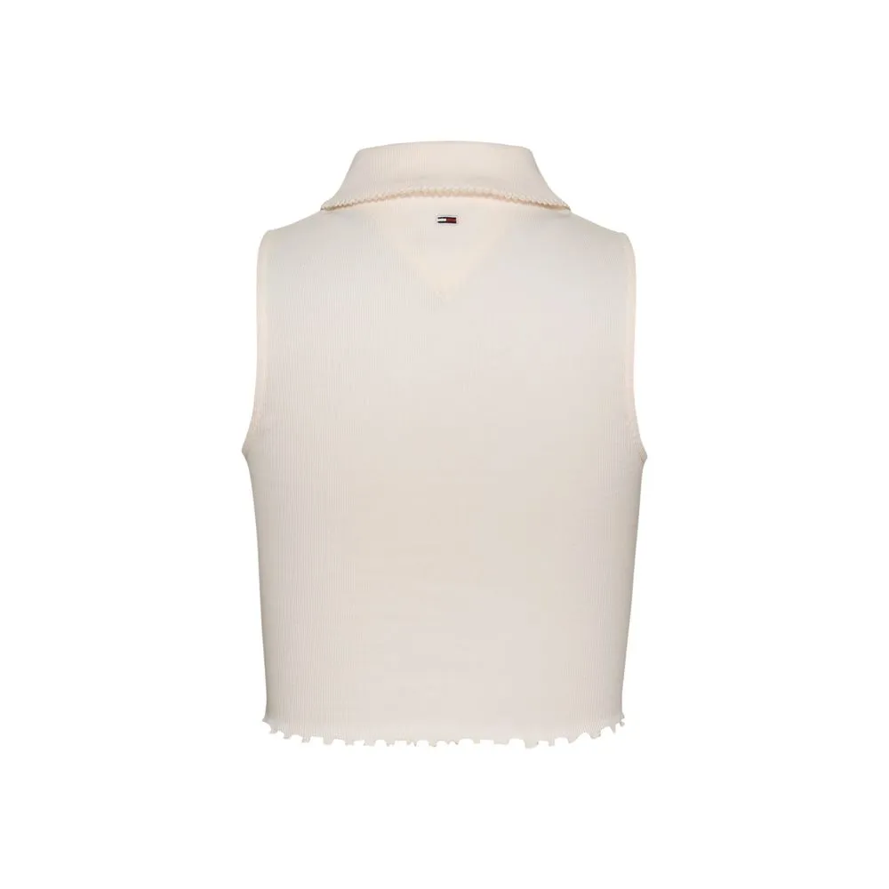 White Cotton Rigenerato Tops & T-Shirt