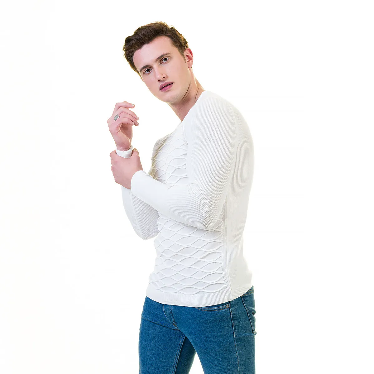 White European Wool Luxury Zippered With Sweater Jacket Warm Winter Tailor Fit