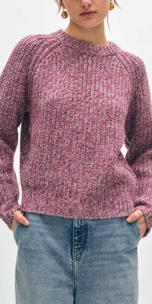 White   Warren Marled Sweatshirt