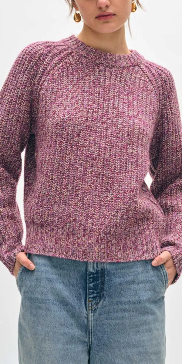 White   Warren Marled Sweatshirt