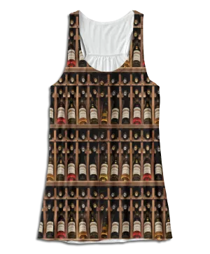 Wine Bottles Racerback Tank Top