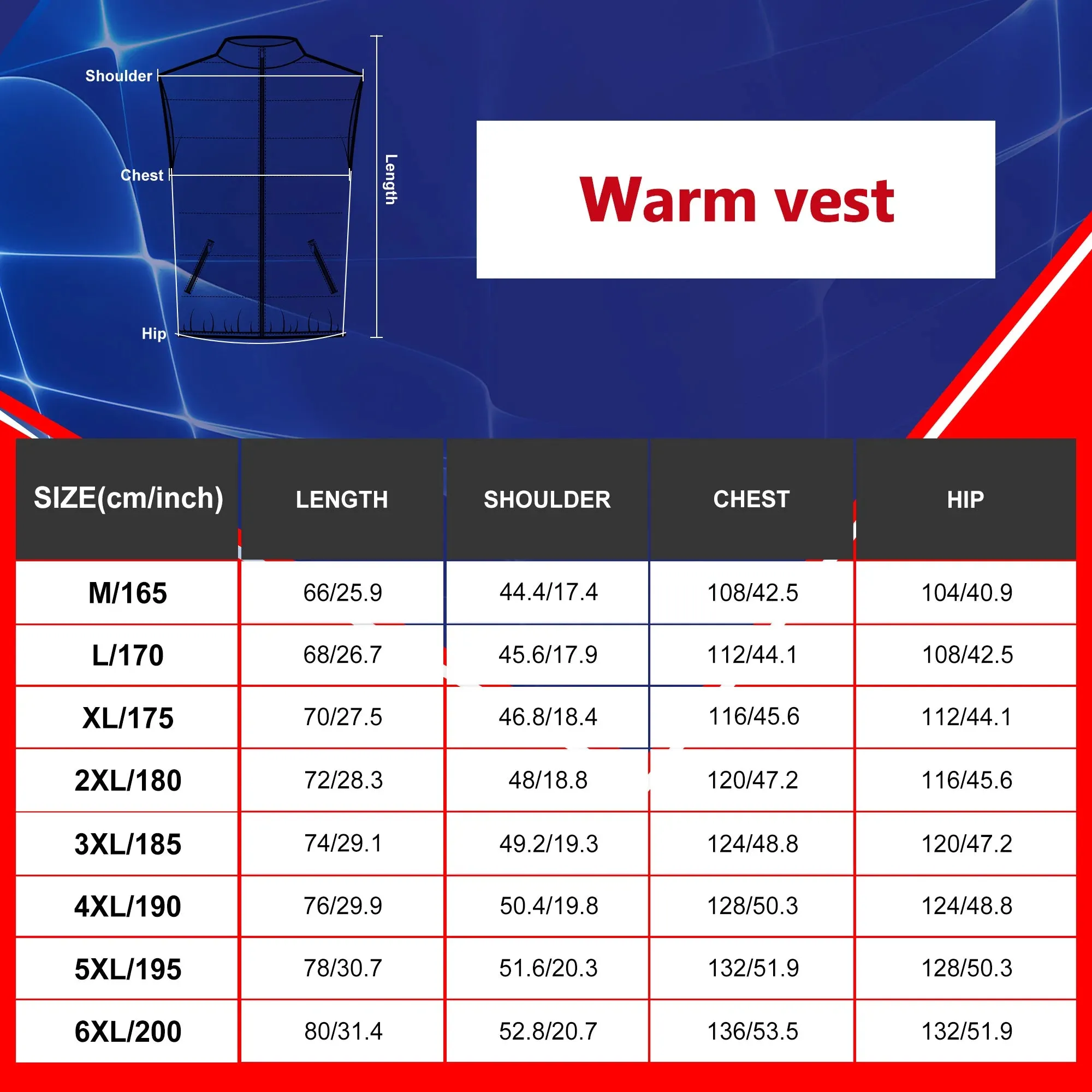 Winter Heated Vest – USB-Powered Anti-Freeze Jacket for Hunting, Skiing, Motorcycling, and Outdoor Activities (S-6XL) C11
