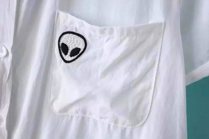 Women Alien Blouse Top Shirt