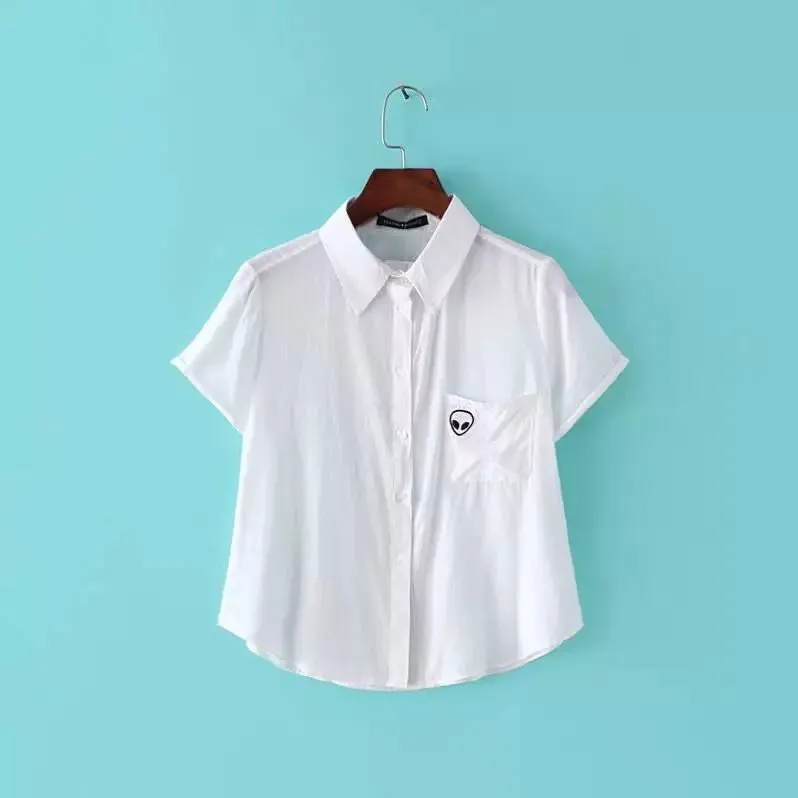 Women Alien Blouse Top Shirt