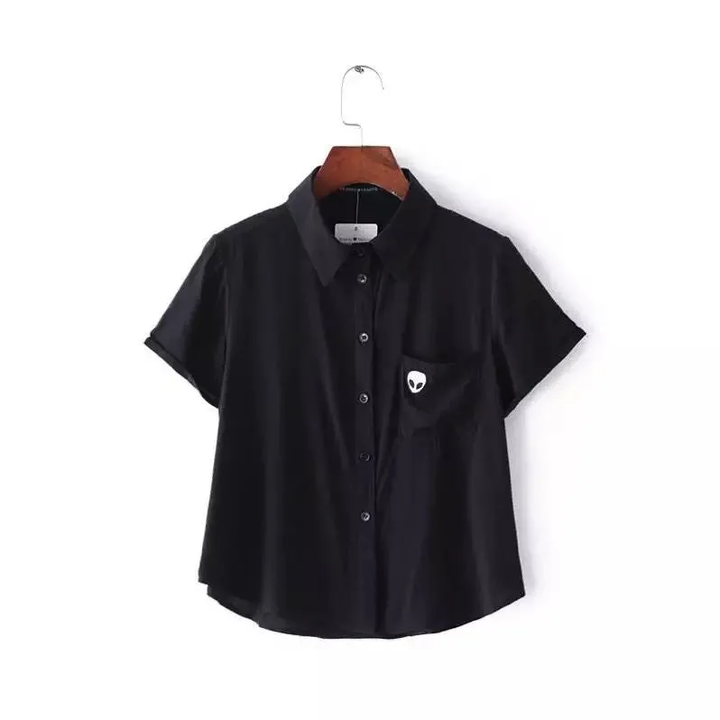 Women Alien Blouse Top Shirt