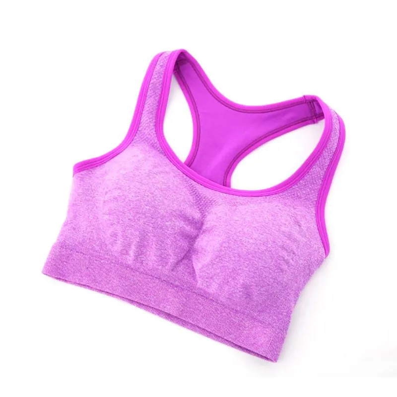 Women Quick Drying Professional outwork Bra Top Vest Trainer Underwear Fitness Padded Bra RU67 NW