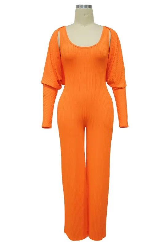 WOMEN TWO PIECE JUMPSUIT SET