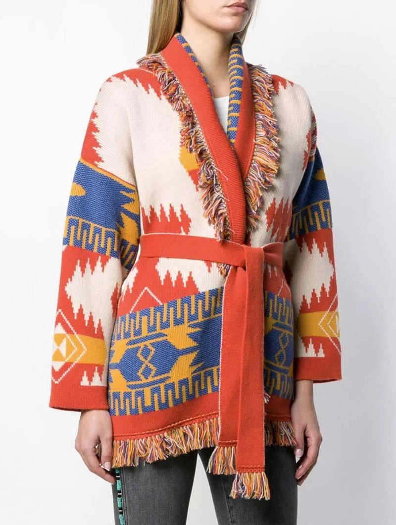 Women's bohemian cardigan sweater