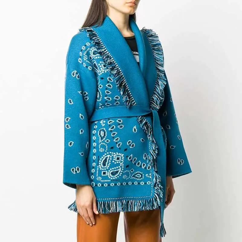 Women's bohemian cardigan sweater
