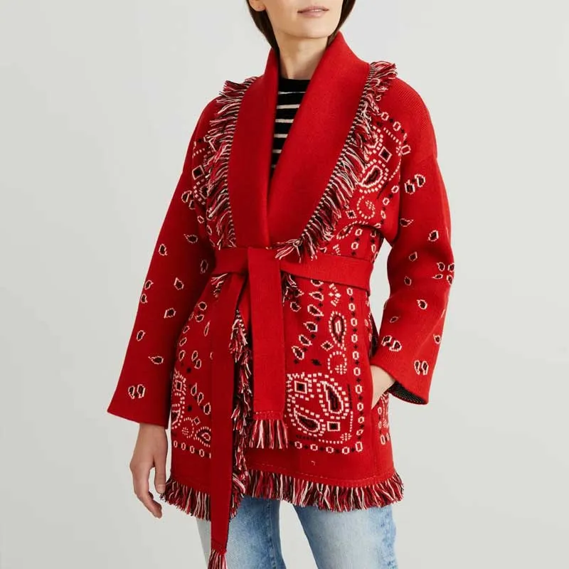 Women's bohemian cardigan sweater