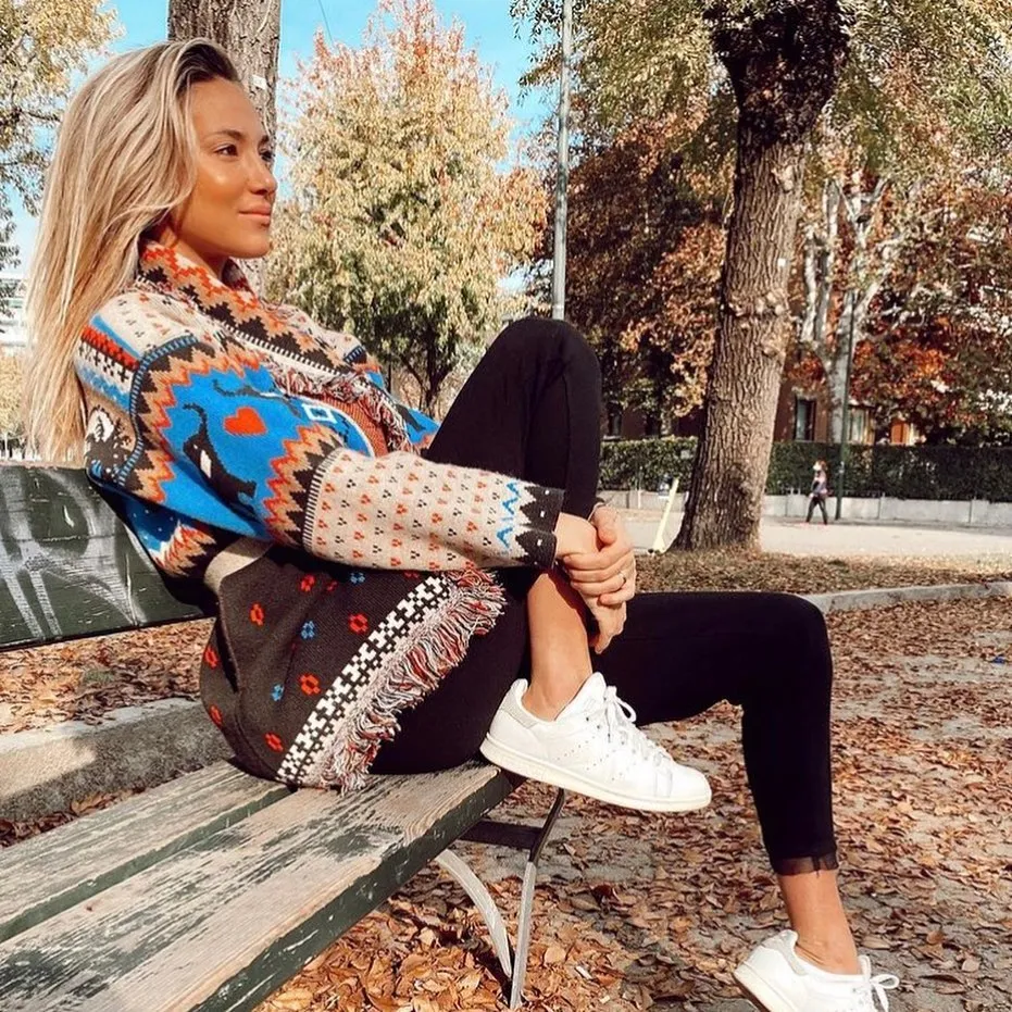 Women's bohemian cardigan sweater