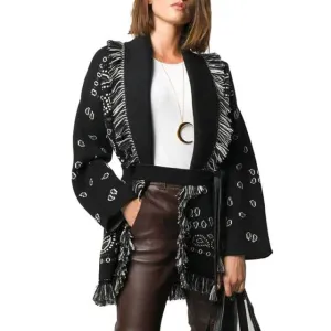 Women's bohemian cardigan sweater