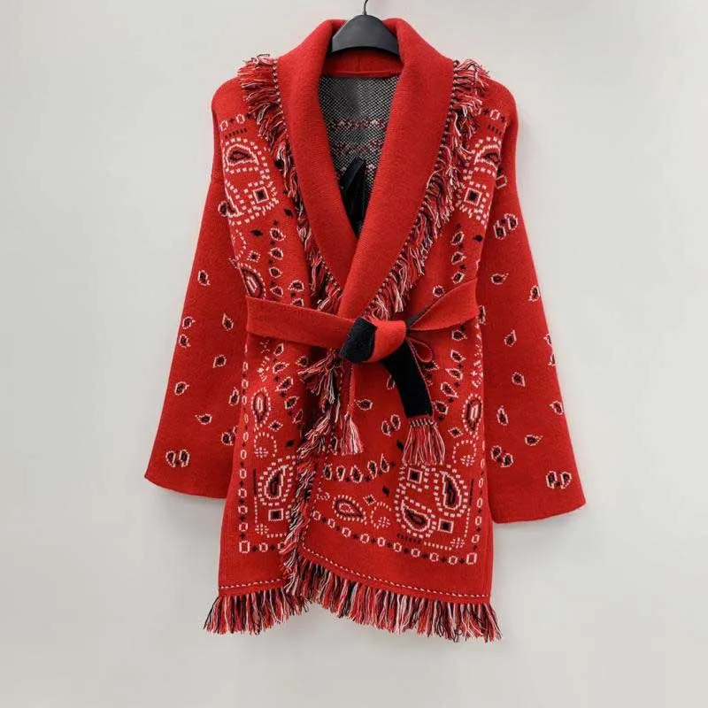 Women's bohemian cardigan sweater