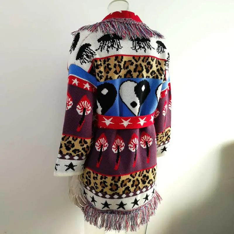 Women's bohemian cardigan sweater