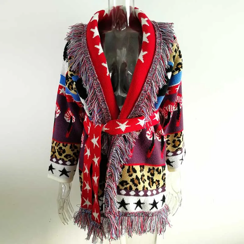 Women's bohemian cardigan sweater
