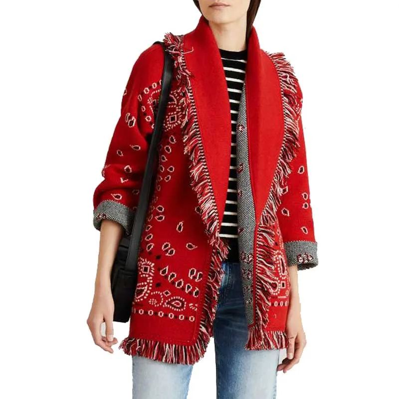 Women's bohemian cardigan sweater