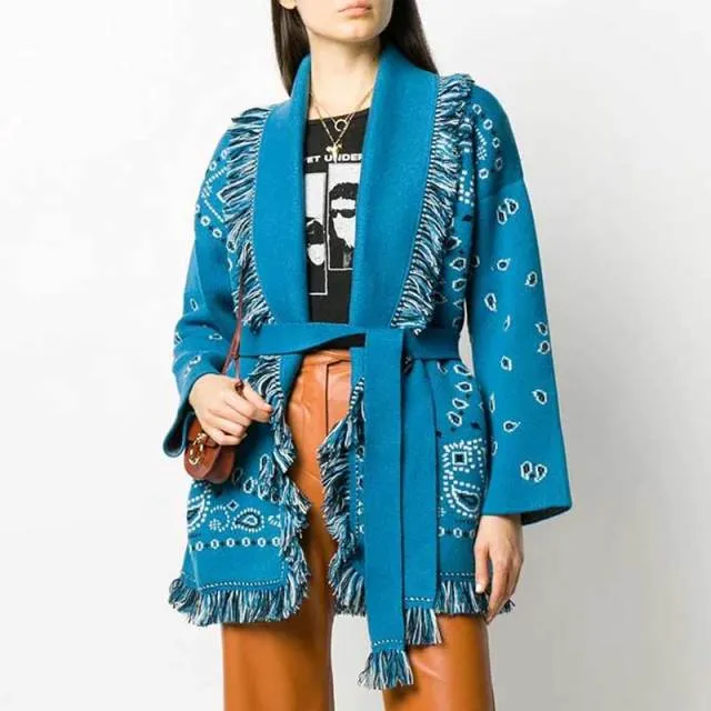 Women's bohemian cardigan sweater