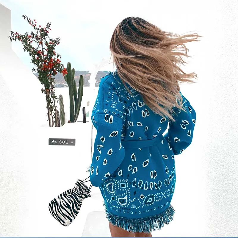 Women's bohemian cardigan sweater