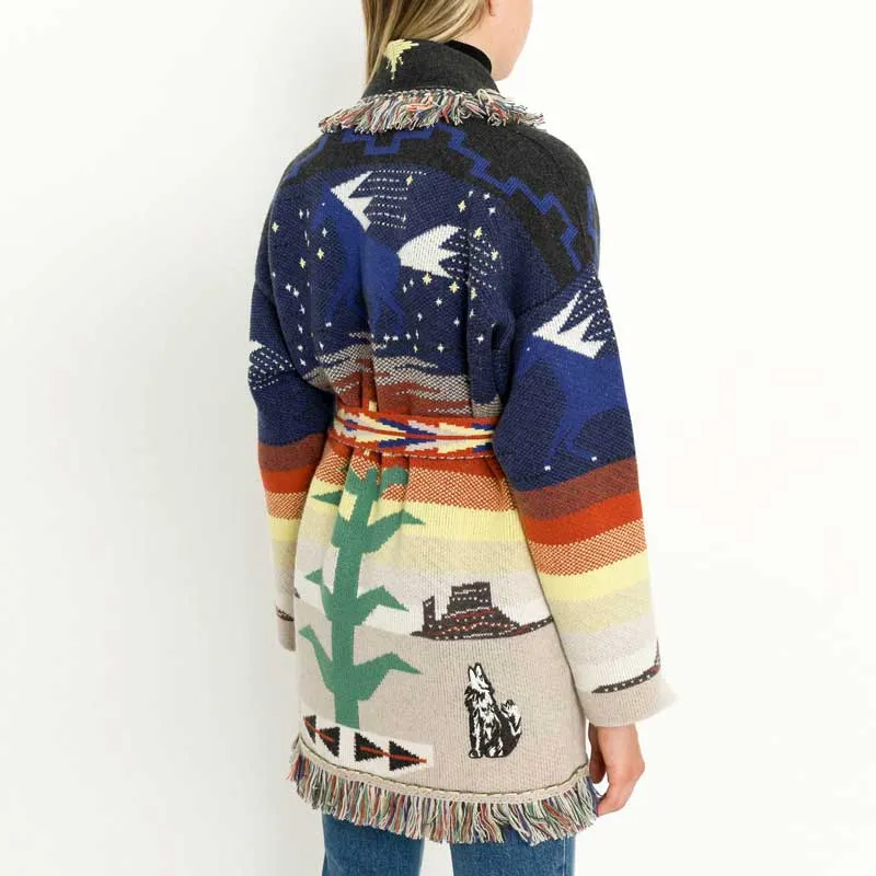 Women's bohemian cardigan sweater