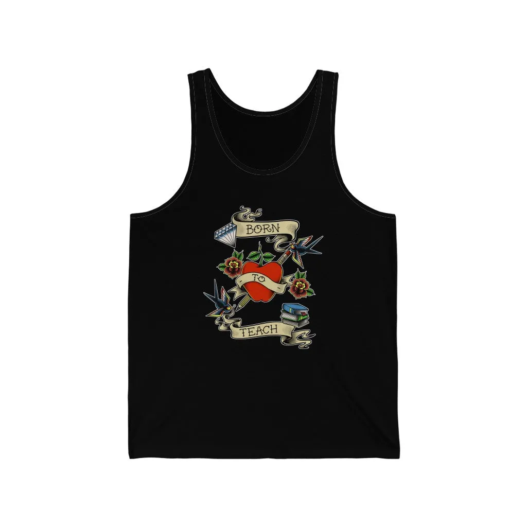 Women's Born to Teach Jersey Tank