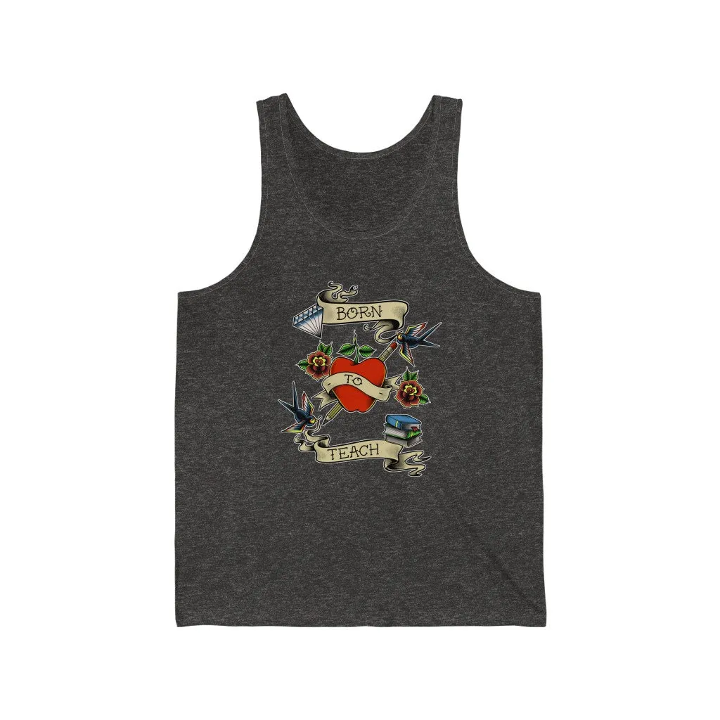 Women's Born to Teach Jersey Tank