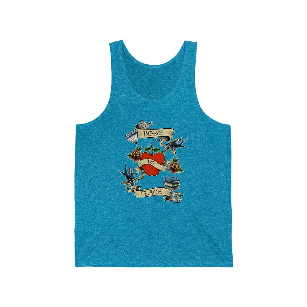 Women's Born to Teach Jersey Tank