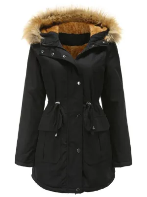 Women's Casual Hooded Thermal Cotton Coats