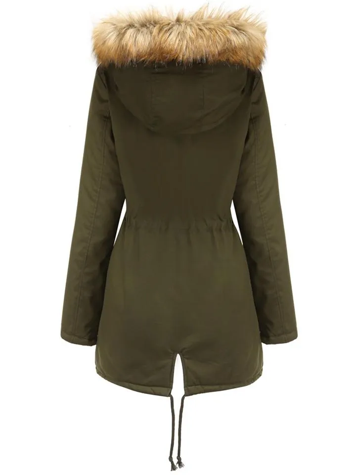 Women's Casual Hooded Thermal Cotton Coats