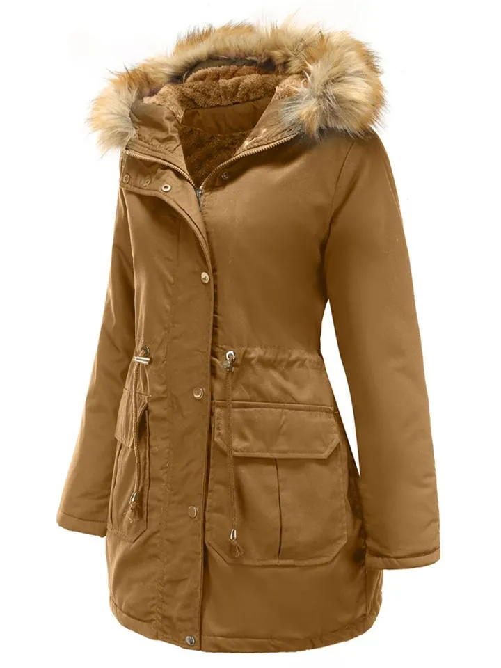 Women's Casual Hooded Thermal Cotton Coats