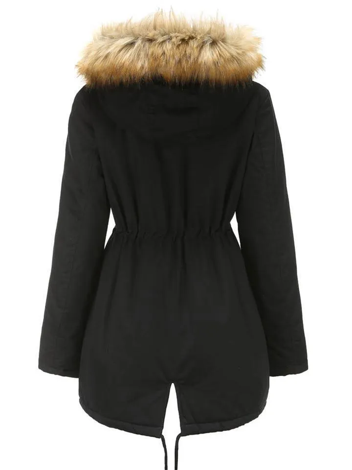 Women's Casual Hooded Thermal Cotton Coats