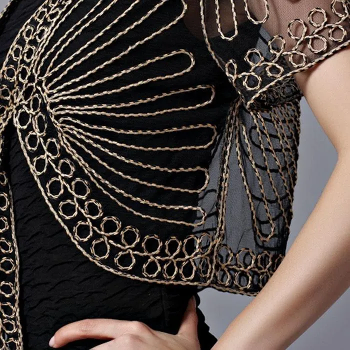Women's Elegant Versatile Chiffon Lace Bolero Cardigan Shawl