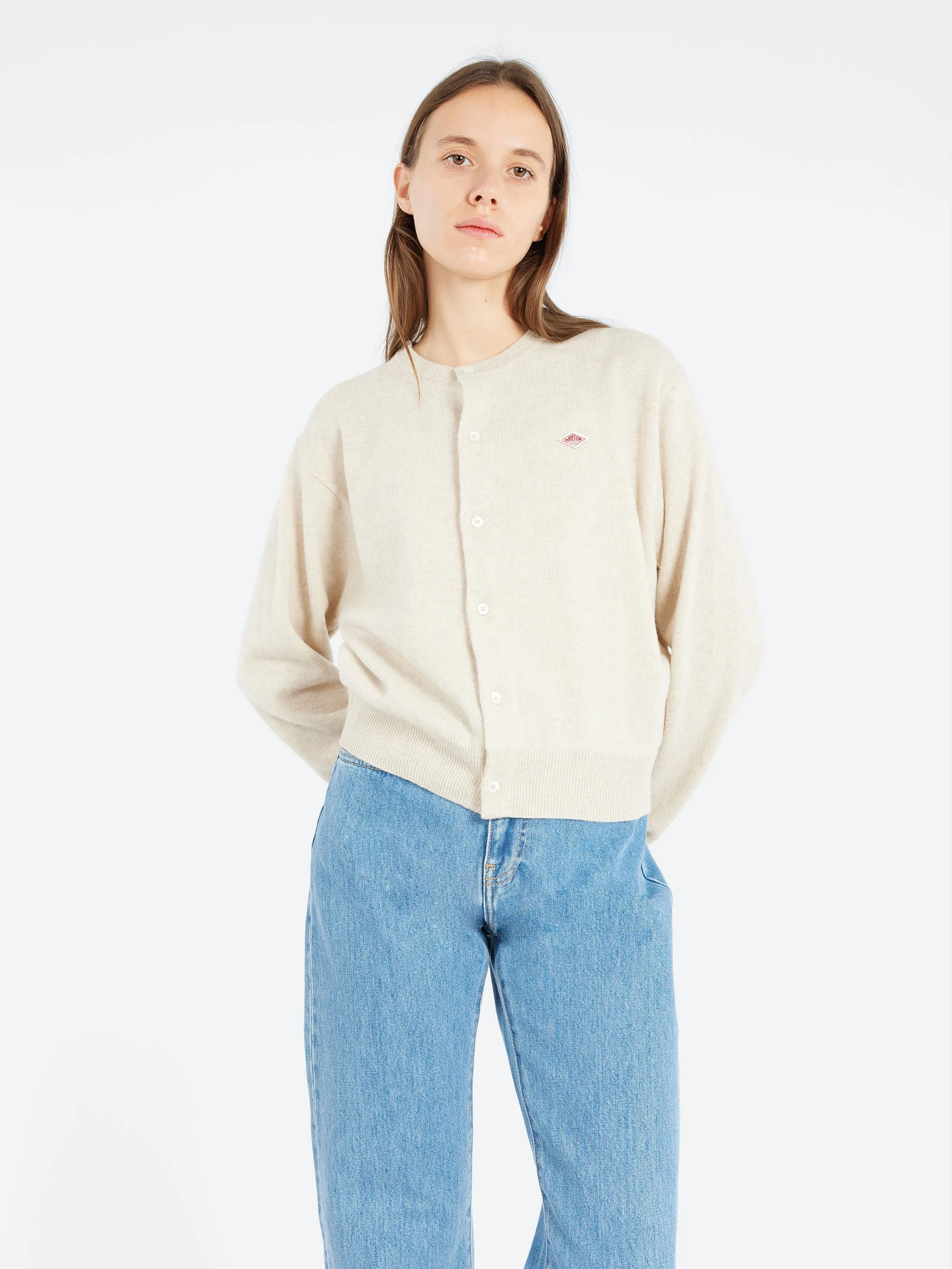 Women's Lambswool Crew Neck Cardigan