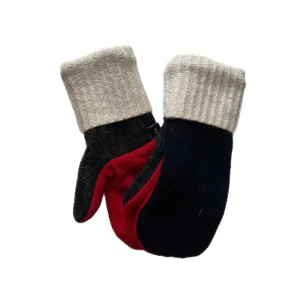 Women's Mittens Petite - Navy & Red - 514