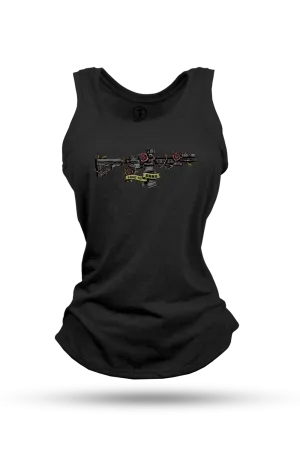 Women's Racerback Tank - Love to Bang