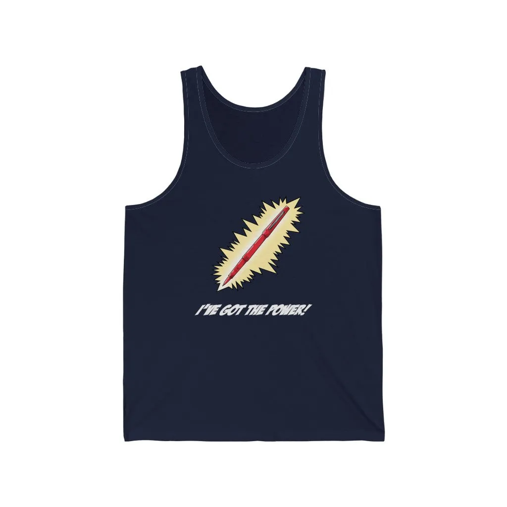 Women's Red Pen Power Jersey Tank